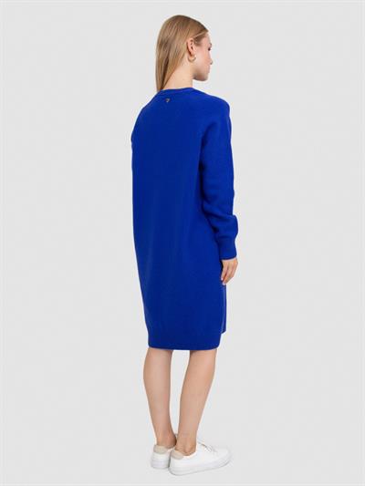 Платье с круглым вырезом из смеси шерсти и кашемира ELB7636SAKS