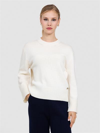 Система Свитер с вырезом из смесей шерсти и кашемиры KZK7802KEMIK