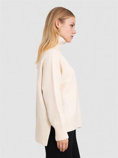 Свитер с высоким воротником из смеси шерсти и кашемира KZK7548SARIKEMIK