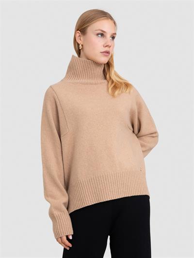Свитер с высоким воротником из смеси шерсти и кашемира KZK7548BEJ