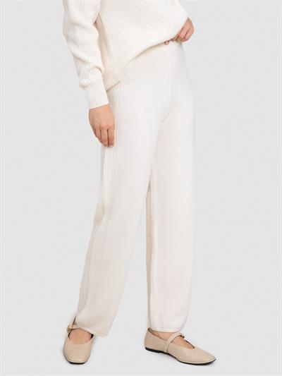  Трикотажные брюки в рубчик из смеси кашемира и шерсти PNT7970KEMIK