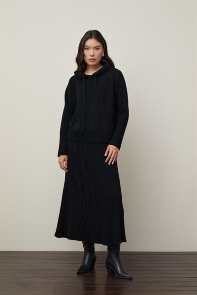 Худи из кашемировой и шерстяной смеси KZK12820SİYAH