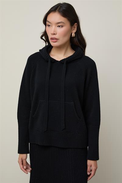 Худи из кашемировой и шерстяной смеси KZK12820SİYAH