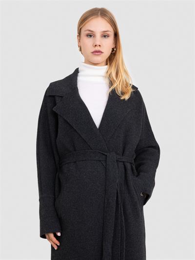 Кардиган из смеси шерсти и кашемира с поясом HRK8642KOYUANTRASIT