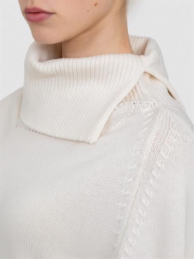 Свитер с ведущим воротником из смесей шерсти и кашемира KZK8216KEMIK