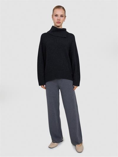 Свитер с ведущим воротником из смесей шерсти и кашемира KZK8216ANTRASIT