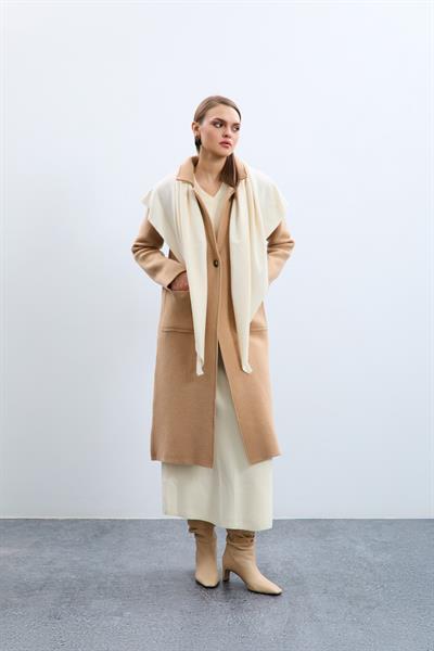 Шарф из смеси кашемира и шерсти AKS9928KEMİK