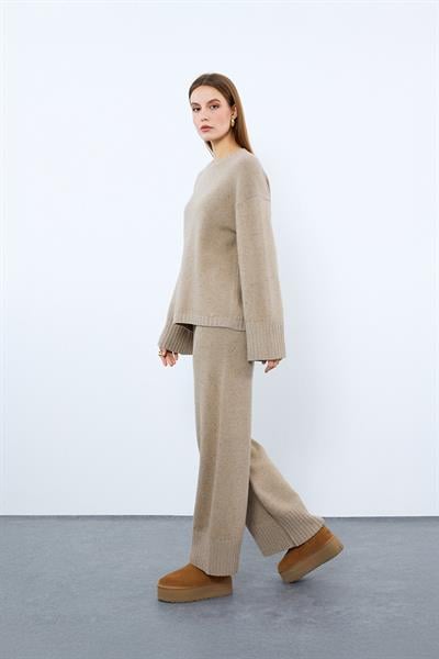 Штаны с высокой талией из смеси кашемира и шерсти PNT9856KOYUBEJ