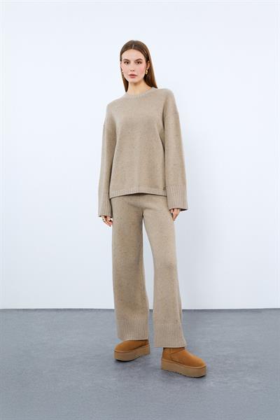 Штаны с высокой талией из смеси кашемира и шерсти PNT9856KOYUBEJ
