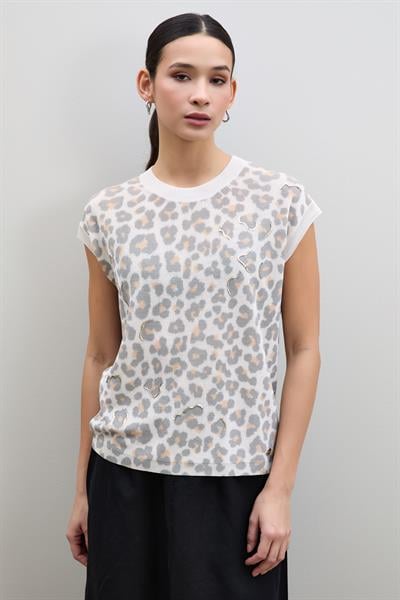 Свитер с животным принтом