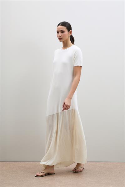 Асимметричное миди-платье с микро-пайетками