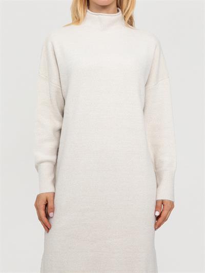 Платье с высоким воротником из смесей органического кроя ELB7420KEMIK