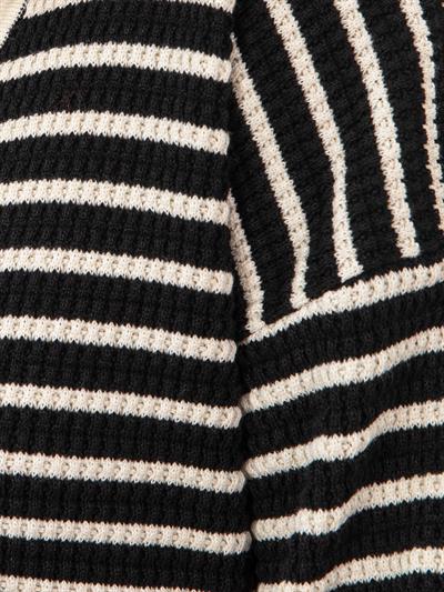 Полосатый кардиган из смеси органического хлопка HRK9254SIYAH