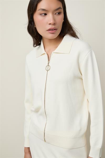 Кардиган на молнии из смеси органического хлопка HRK12758KEMİK