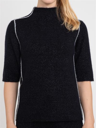 Свитер из смесового органического хлопка с начесом KZK7520SIYAH
