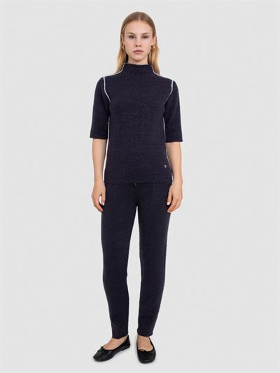 Свитер из смесового органического хлопка с начесом KZK7520KOYU ANTRASIT