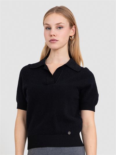 Свитер из смесового органического хлопка с начесом KZK8448SIYAH