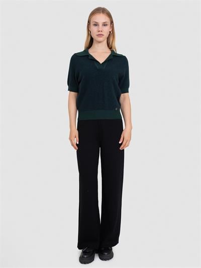 Свитер из смесового органического хлопка с начесом KZK8448HAKI