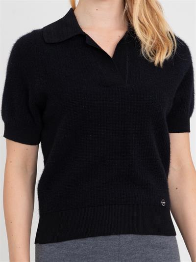 Свитер из смесового органического хлопка с начесом KZK8448SIYAH