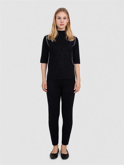 Свитер из смесового органического хлопка с начесом KZK7520SIYAH