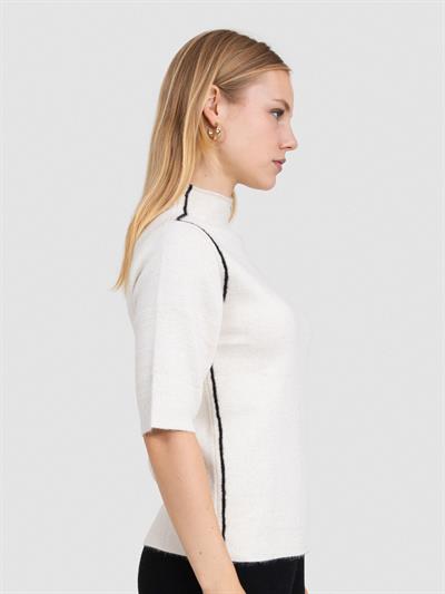 Свитер из смесового органического хлопка с начесом KZK7520KEMIK