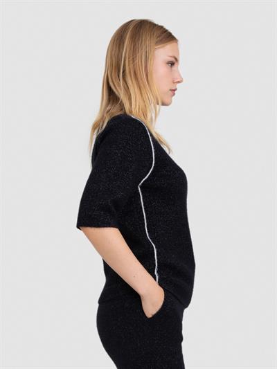 Свитер из смесового органического хлопка с начесом KZK7520SIYAH