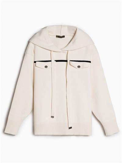 Свитер с капюшоном из органического хлопка KZK6374KEMIK