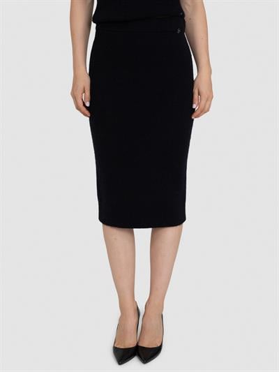 Юбка из органического хлопка с металлизированной нитью ETK8248SIYAH