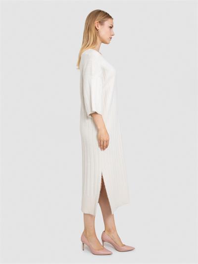 Платье из органического материала с металлизированной нитью ELB7364KEMIK