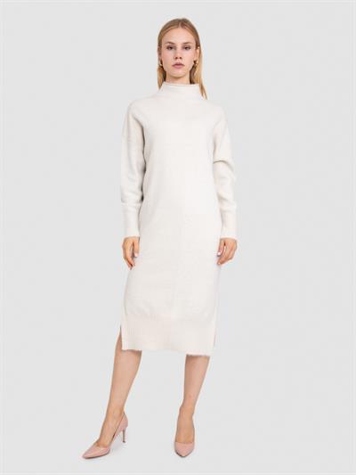 Платье из органического хлопка с начесом и металлизированной нитью ELB8174KEMIK