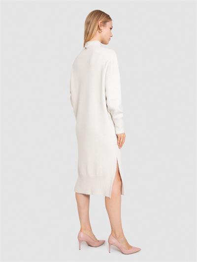 Платье из органического хлопка с начесом и металлизированной нитью ELB8174KEMIK