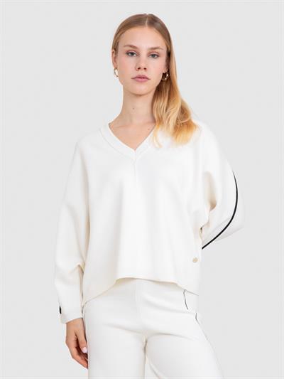 Свитер из органического хлопка с полосками KZK5948KEMIK