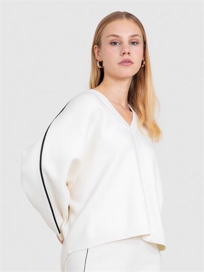 Свитер из органического хлопка с полосками KZK5948KEMIK