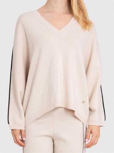 Свитер из органического хлопка с полосками KZK5948BEJ