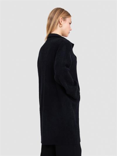 Кардиган из смесового органического хлопка с начесом HRK8250SIYAH