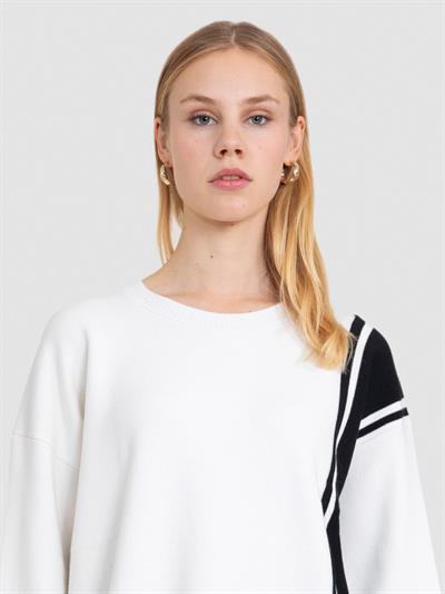 Туника из органического хлопка с контрастными деталями TNK6994KEMIK