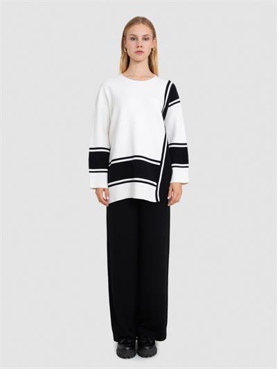 Туника из органического хлопка с контрастными деталями TNK6994KEMIK