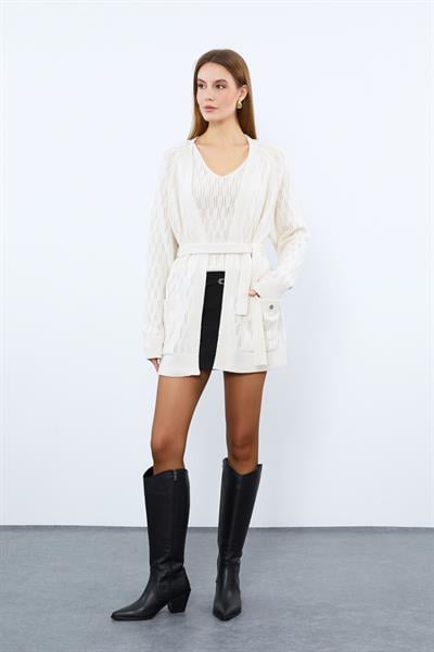 Топ из смеси органической шерсти и органического хлопка HRK9210KEMİK