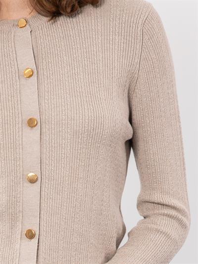 Вязаный кардиган с пуговицами HRK9174BEJ