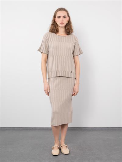 Вязаная юбка-миди ETK9482BEJ