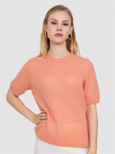 Полупрозрачный свитер с вырезом с надписью KZK8524SOMON