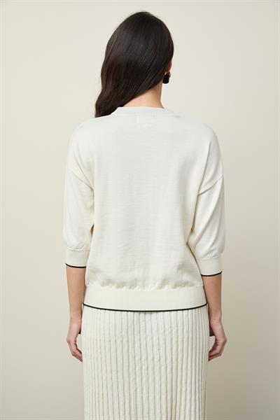 Джемпер из шерсти с круглым вырезом