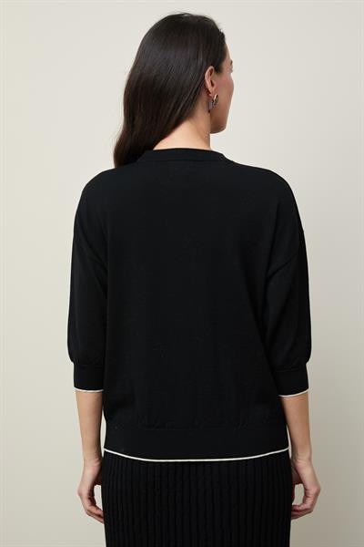 Джемпер из шерсти с круглым вырезом