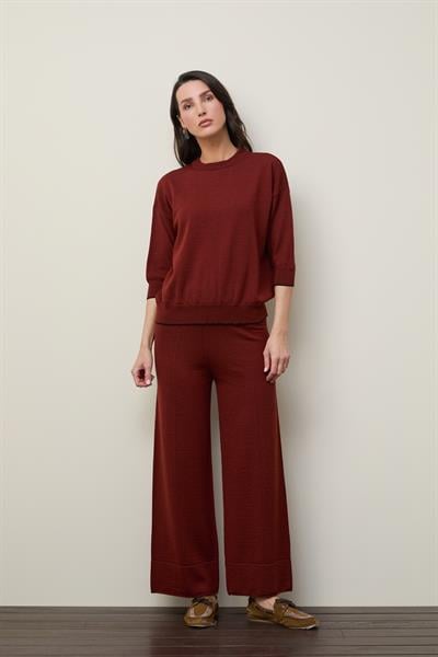 Джемпер из шерсти с круглым вырезом