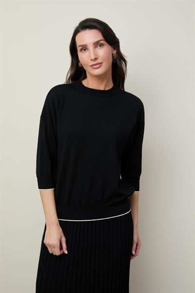 Джемпер из шерсти с круглым вырезом