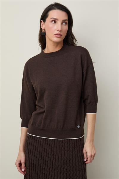 Джемпер из шерсти с круглым вырезом