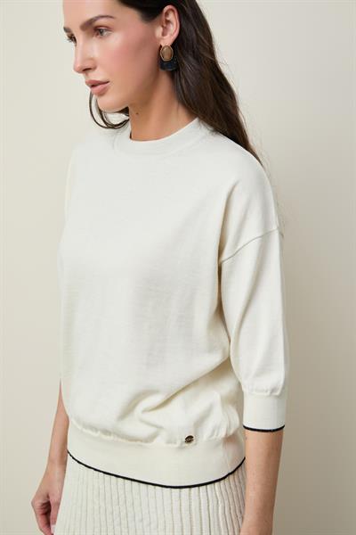 Джемпер из шерсти с круглым вырезом