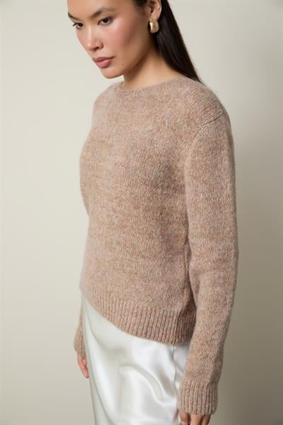 Базовый свитер из шерстяной смеси с круглым вырезом KZK13500BEJ