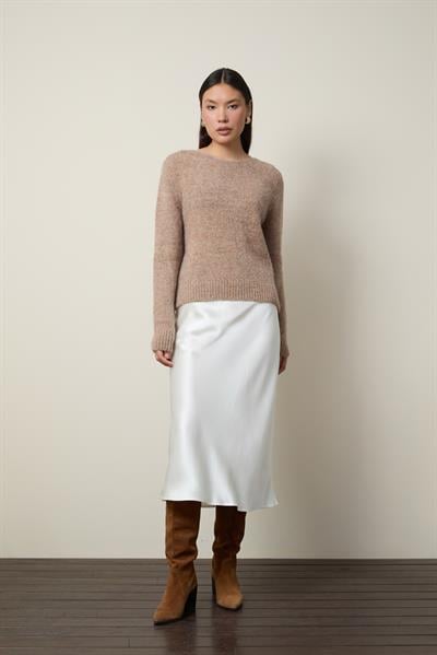 Базовый свитер из шерстяной смеси с круглым вырезом KZK13500BEJ