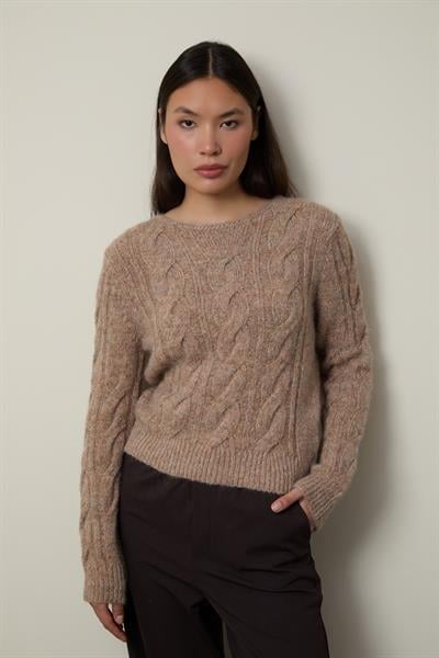 Свитер из шерстяной смеси с круглым вырезом KZK13498BEJ